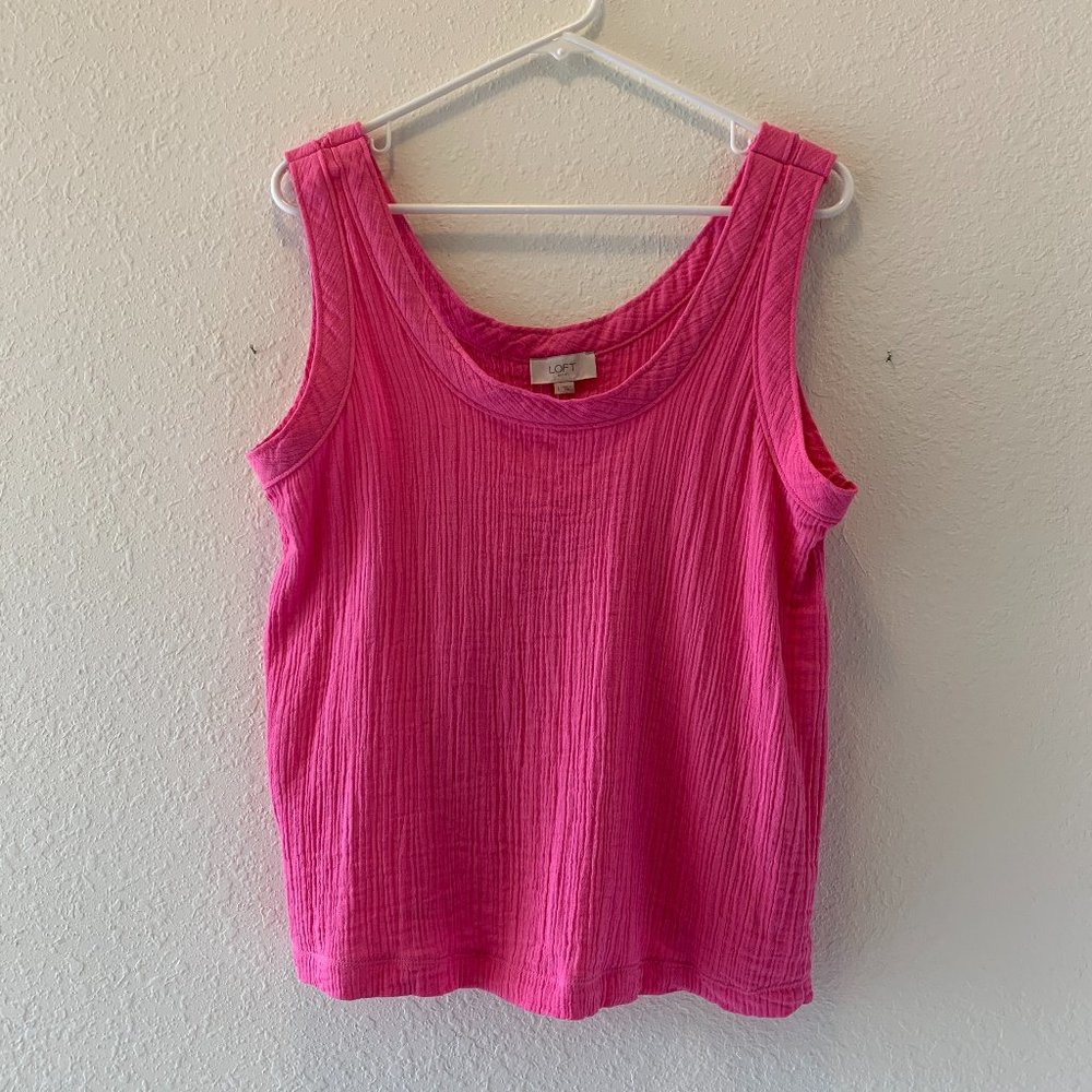 Loft Hot Pink Tank, L